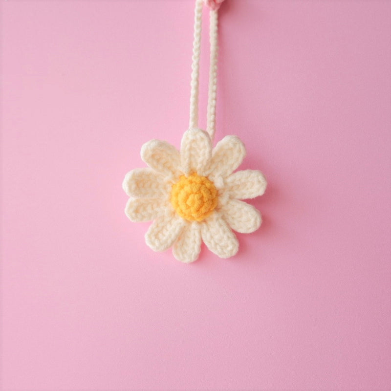 2Pcs Crochet Daisy Car Hanging Accessories – GFSISARTY